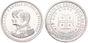 Portugal, Kingdom, Carlos I, 500 Reis Silver 1898, 400th Anniversary of the Discovery of India, KM 538, A.UNC