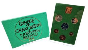 Great Britain, Kingdom, Elizabeth II, Official Annual Proof Set 1975 (6) in original packaging, KM PS31, PROOF