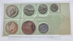 Greece, Kingdom, Paul I, Official Annual Mint Set 1965 (7) in original packaging, KM MS1, UNC