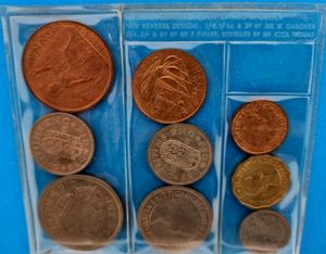 Great Britain, Kingdom, Elizabeth II, Official Annual Mint Set 1953 (9) in original packaging, KM MS101, UNC