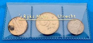 Netherlands, Kingdom, Juliana, Official Annual Select Set 1974 (3) in original packaging, KM SS6, UNC