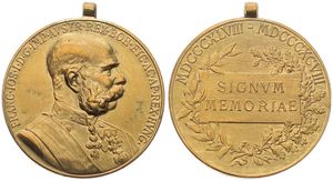 Austria, Empire, Medal in Bronze 1848-1898, Military medal under Franz Joseph I - Signum Memoriae, (without ribbon), XF