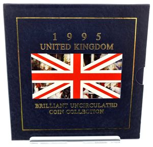 Great Britain, Kingdom, Elizabeth II, Official Annual Mint Set 1995 (8) in original packaging, KM MS119, UNC