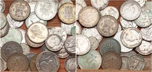 Europe, Mixed Countries, Very good lot with 40 European Silver coins in various grades including better items...