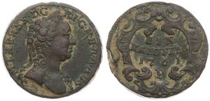 Austria, Empire, Maria Theresia, 1 Kreuzer Copper 1761P, Bust right, KM 1993, A.VF