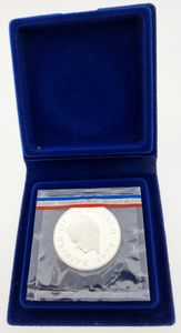 Monaco, Principality, Rainier III, 100 Francs Silver 1974, 25th Anniversary of Reign, KM X M3, PROOF (Comes in original packaging)