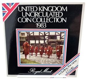 Great Britain, Kingdom, Elizabeth II, Official Annual Mint Set 1983 (8) in original packaging, KM MS104, UNC