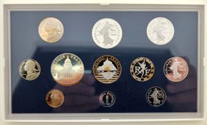 France, Republic, Official Annual Proof Set 1993 (11) in original packaging, KM PS11, PROOF 