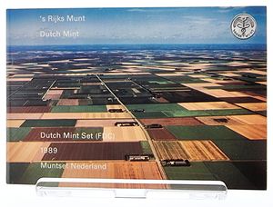 Netherlands, Kingdom, Beatrix, Official Annual Select Set 1989 (6) in original packaging, KM SS24, UNC (including Flevoland Medal)