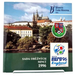 Czech Republic, Republic, Official Annual Mint Set 1996 (9) in original packaging, KM MS9, UNC