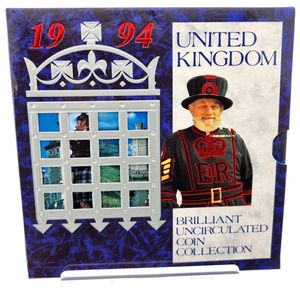 Great Britain, Kingdom, Elizabeth II, Official Annual Mint Set 1994 (8) in original packaging, KM MS118, UNC