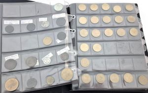 Belgium, Kingdom, Album with a nice collection of 156 Belgian coins in various grades, many different dates and some better items included !