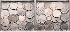 Belgium, Kingdom, Baudouin I, Good lot with 23 copper-nickel 1 Franc coins in nice grades including better items..