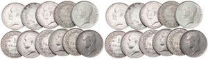 Belgium, Kingdom, Albert I, Good lot with 11 silver 1 Franc coins, mixed dates in various grades... 