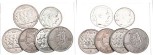 Belgium, Kingdom, Prince Charles, Good lot with 12 older silver circulation type coins in various grades including better items ...
