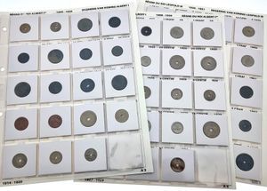 Belgium, Kingdom, Albert I, Leopold III & Prince Charles, DAVO Album with a collection of 175 Belgian coins in various grades, all different dates including some better items !