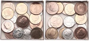 Belgium, Kingdom, Albert II, Good lot with 16 various older coins in nice grades including better items..