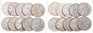Belgium, Kingdom, Prince Charles, Good lot with 20 silver 50 Francs coins, mixed dates in various grades... 