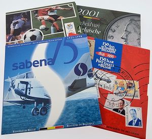 Belgium, Kingdom, Albert II, Lot with 4 Official Annual Mint Sets 1998, 1999, 2000, & 2001 FR+FL in original packaging, all UNC