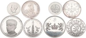 Belgium, Kingdom, Baudouin I, Good lot with 4 different silver coins & medals in higher grades including better items...