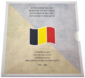 Belgium, Kingdom, Baudouin I, Official Annual Mint Set 1982-88 FR+FL (24) in original packaging, Morin M/MS13, UNC