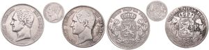 Belgium, Kingdom, Leopold I, Good lot with 3 older Silver 1/5 & 2-1/2 Francs coins in various grades including better items...