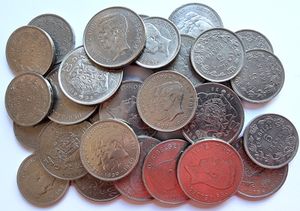Belgium, Kingdom, Albert I, Good lot with 29 older Nickel coins in various grades. Mostly different dates including some better items...