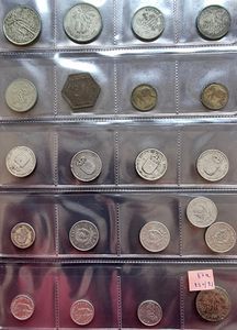 Belgian Congo, Colony, Album with a nice collection of 56 older Belgian Congo coins in various grades, many different dates and some better items included !