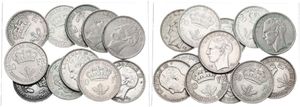 Belgium, Kingdom, Leopold III, Good lot with 23 silver 20 Francs coins, mixed dates in various grades... 