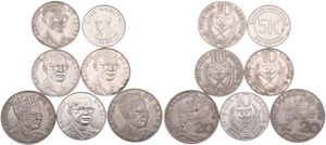 Zaire, Republic, Nice lot with 7 coins, all different dates in various grades...